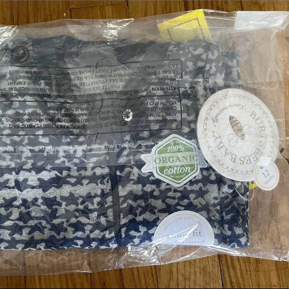 ๐ซSOLD๐ซ Burts Bees onesie with footie - Picture 2 of 4